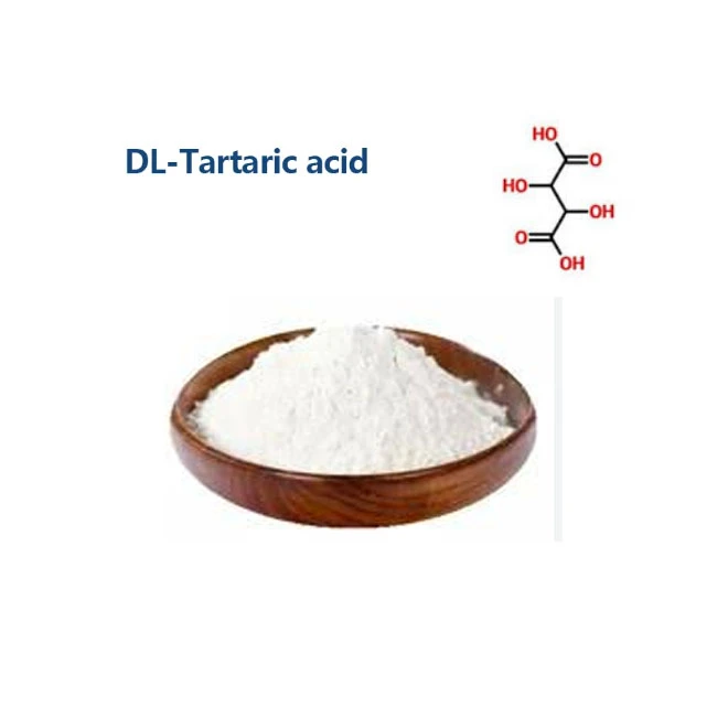 อาหารเกรด DL-กรดทาร์ทาริก 99% ผง CAS 133-37-9