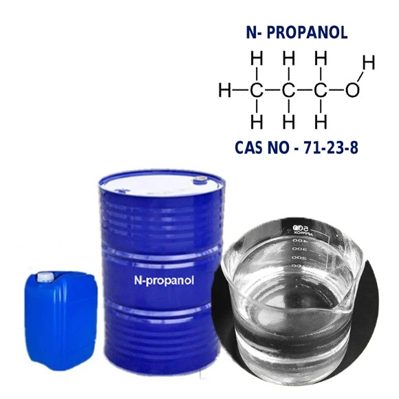 ความบริสุทธิ์สูง 99.5% N-โพรพานอล/1-โพรพานอลของเหลวไม่มีสี CAS 71-23-8